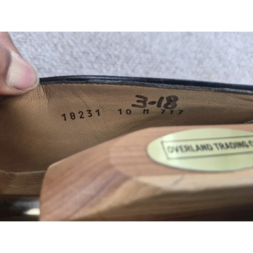 Gravati For Richards Store Shoes Men Sz 10M Black Leather Loafers Made in Italy